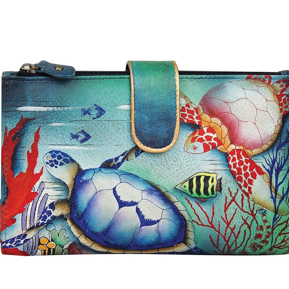Colorful Parrot Print Women's Bag and matching wallet - Picture 6 of 11